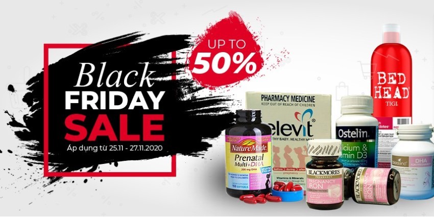 "Đại tiệc sale" Black Friday với DailyVita.vn - Up to 50% các sản phẩm sức khỏe