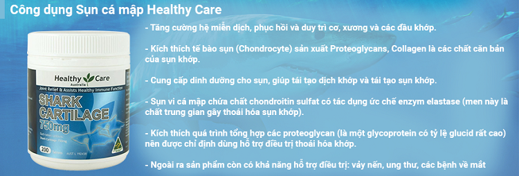 Công dụng Healthy Care 750mg