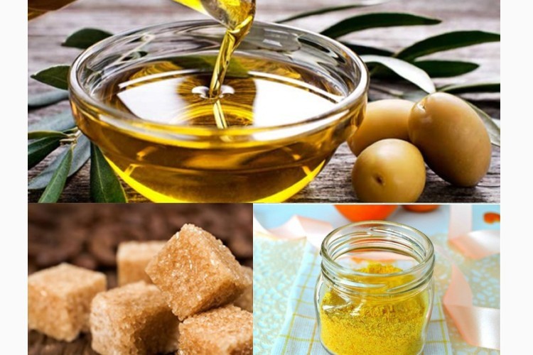 Đường nâu, dầu ô liu và vỏ cam