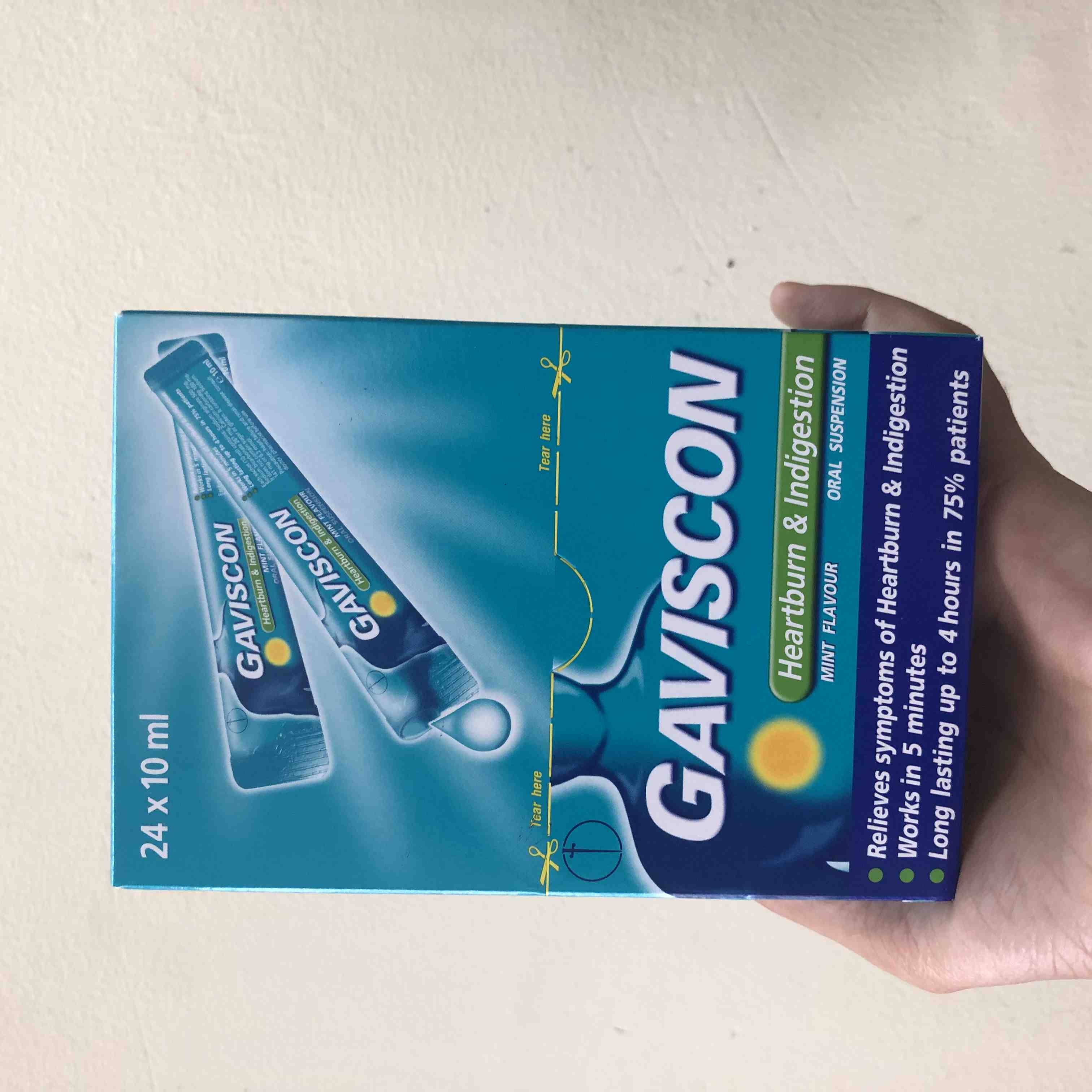Gaviscon dạng gói hỗ trợ trào ngược dạ dày