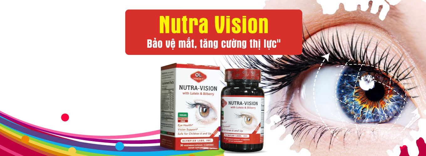 thuốc bổ mắt Nutra Vision with Lutein & Bilberry Viên uống Nutra Vision with Lutein & Bilberry được chiết xuất hoàn toàn từ thiên nhiên