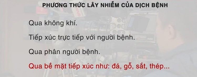 Phương thức lây lan Corona virus