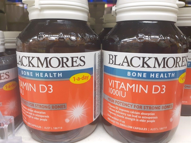 Viên uống Vitamin D3 1000IU Blackmores của Úc