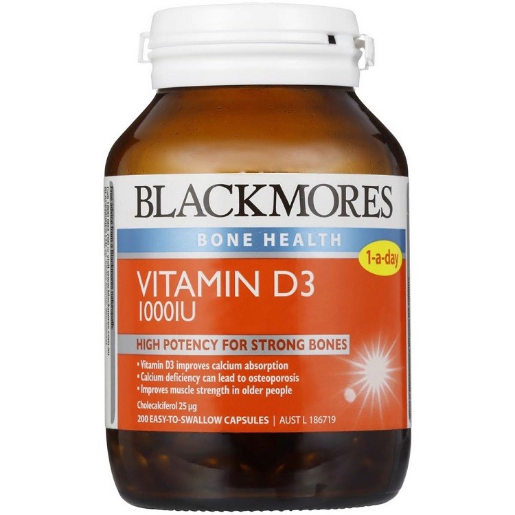 Viên uống Vitamin D3 1000IU Blackmores của Úc