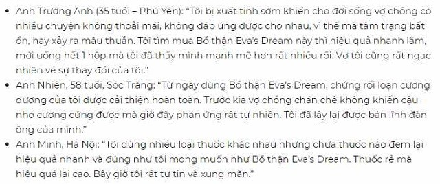 thuốc Eva’s Dream, thuốc bổ thận Eva’s Dream, thuốc Eva’s Dream có tốt không, cách sử dụng Eva’s Dream, đánh giá thuốc Eva’s Dream, công dụng của thuốc Eva’s Dream, tác dụng phụ của thuốc Eva’s Dream, Eva’s Dream mua ở đâu hà nội, cách sử dụng thuốc Eva’s Dream, giá thuốc Eva’s Dream, giá thuốc bổ thận Eva’s Dream, tác hài của Eva’s Dream, cách dụng Eva’s Dream, mua thuốc Eva’s Dream, công dụng thuốc Eva’s Dream, cách dùng thuốc bổ thận Eva’s Dream, tác dụng của thuốc bổ thận Eva’s Dream