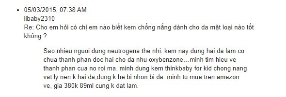 kem chống nắng thinkbaby