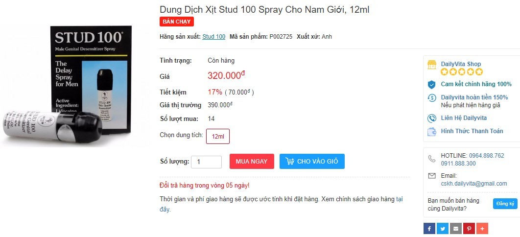 Đánh giá thuốc xịt Stud 100 có tốt không thuốc xịt Stud 100 có tốt không, bình xịt Stud 100, thuốc xịt Stud 100 spray, giá thuốc xịt Stud 100, thuốc xịt Stud 200, mua thuốc xịt Stud 100, cách dùng thuốc xịt Stud 100, cách sử dụng thuốc xịt Stud 100, thuốc xịt Stud 100 có tác dụng gì, bình xịt Stud 100 bán đà nẵng