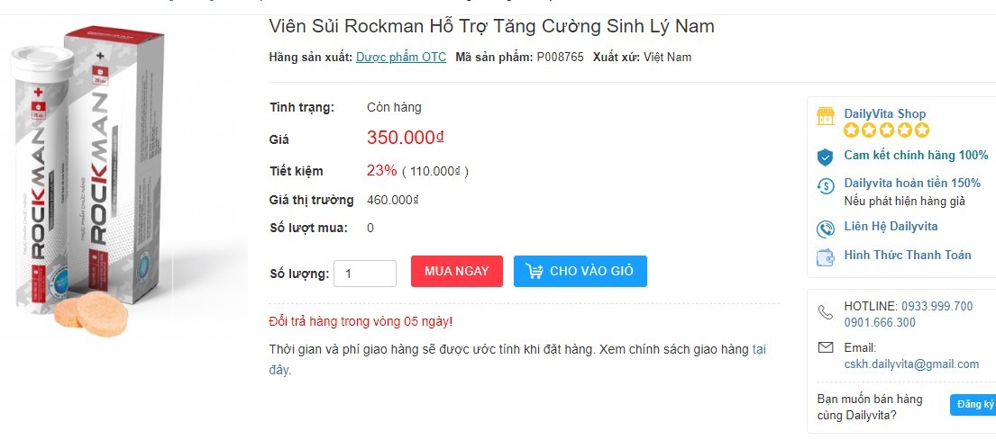 Viên sủi Rockman có bán ở nhà thuốc không? viên sủi Rockman có bán ở nhà thuốc không, viên sủi Rockman lừa đảo, viên sủi Rockman mua ở đâu, viên sủi sinh lý nam Rockman, viên sủi Rockman có bán ở hiệu thuốc không, viên sủi Rockman gia bao nhieu, mua viên sủi Rockman chính hãng ở đâu