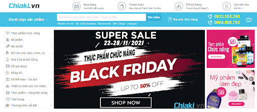 Banner black friday trên chiakia