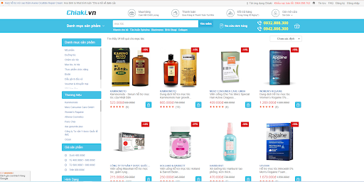 Sản phẩm kích thích mọc tóc