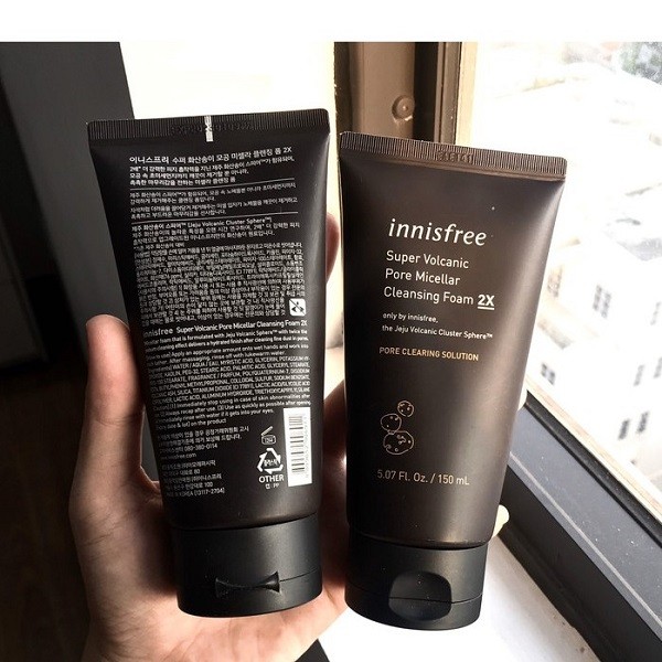 sữa rửa mặt innisfree tro núi lửa 2x review, innisfree super volcanic pore micellar cleansing foam 2x review, review sữa rửa mặt innisfree tro núi lửa, sữa rửa mặt innisfree tro núi lửa 2x