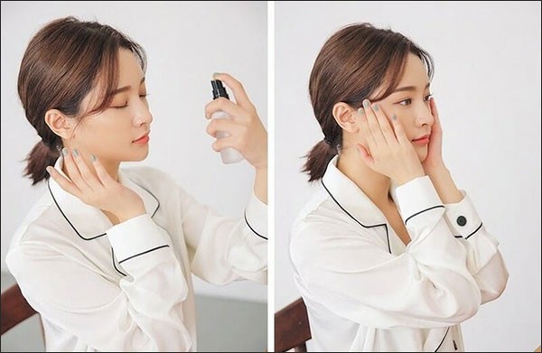 xịt khoáng trước hay sau kem chống nắng còn tùy thuộc vào bạn có trang điểm hay không