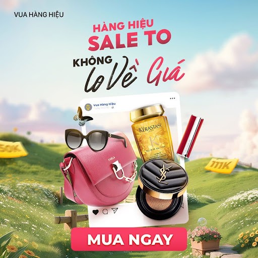 Vua Hàng Hiệu sale up to 50%++++, tặng voucher tới 111K, freeship 0Đ
